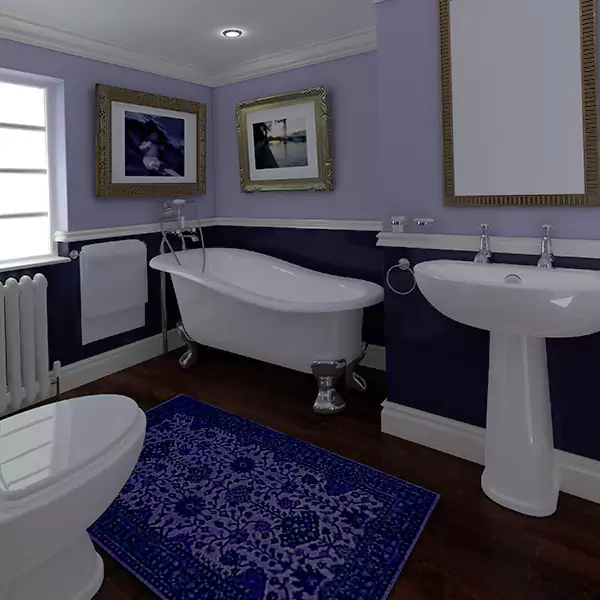 Contemporary Bathroom Remodel in CapeCoral, Florida
