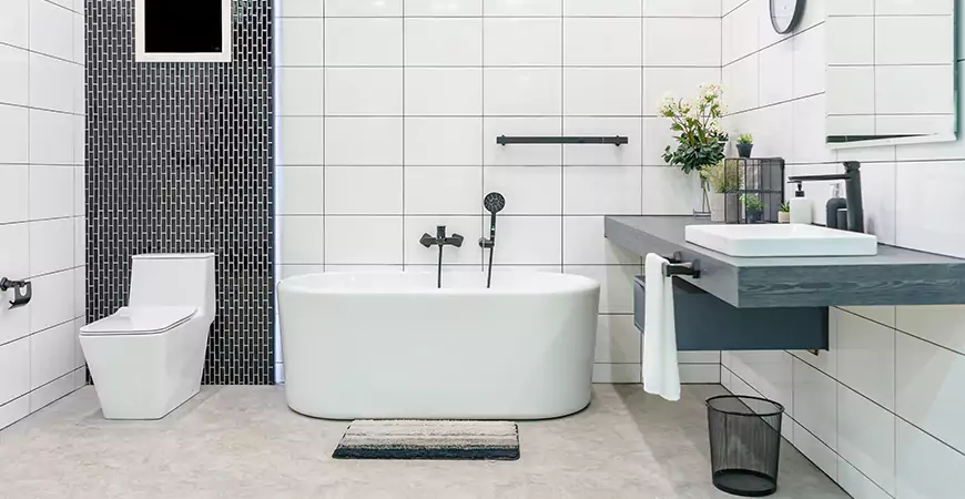 Contemporary Shower Remodel in CapeCoral